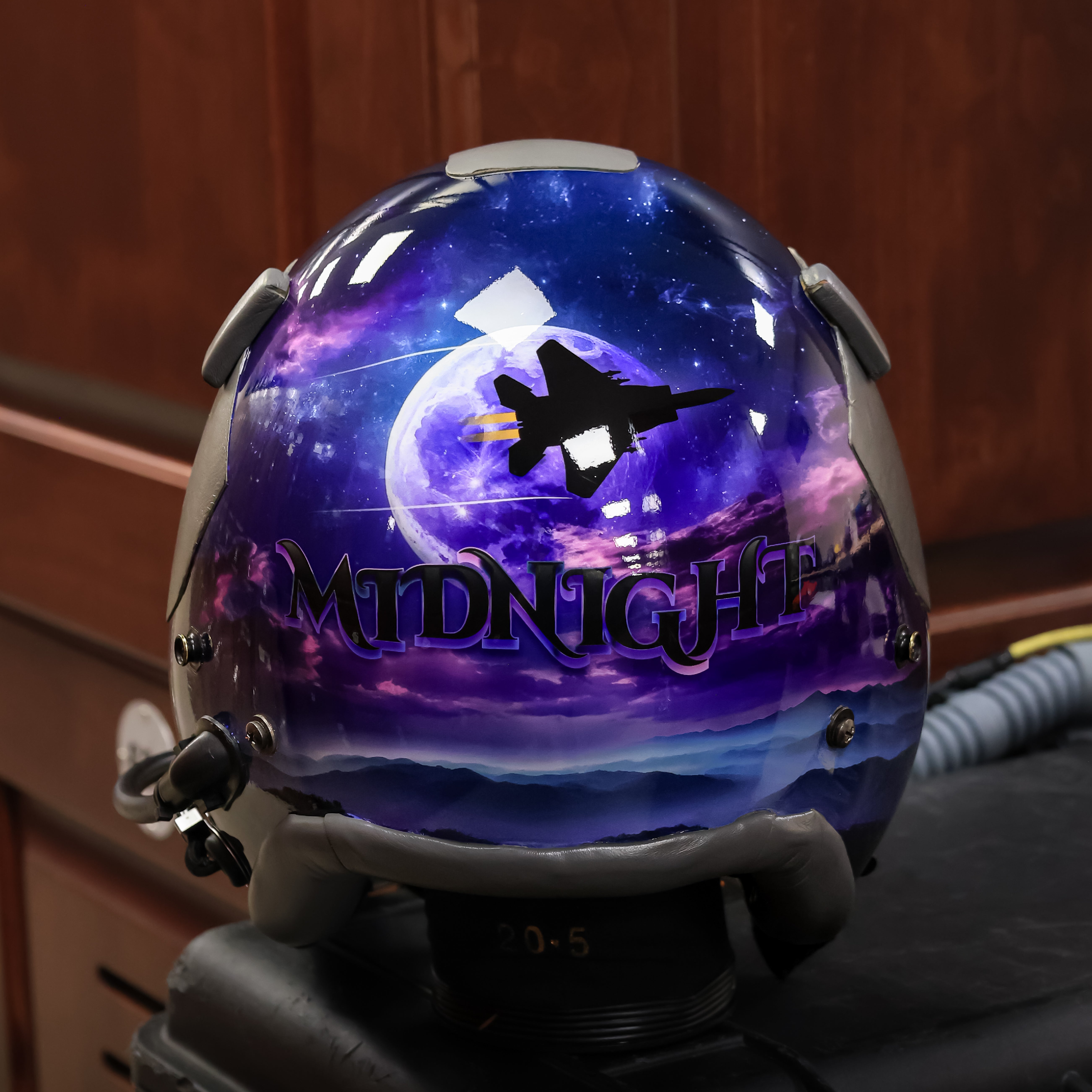 Purple Fighter Pilot Helmet Flight Helmet Wraps KR Designs And