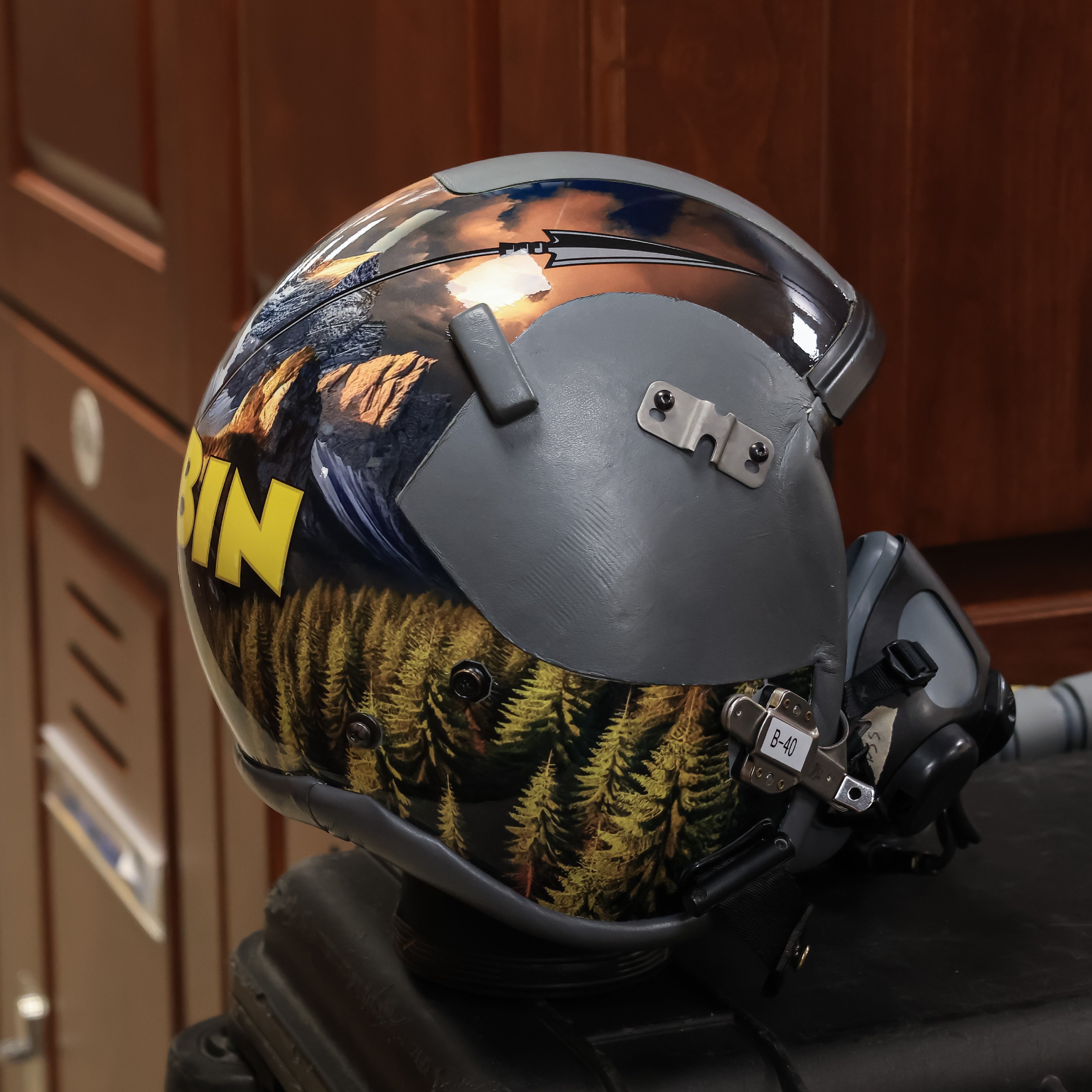 Custom Us Army Flight Helmet GROUND CREW FLIGHT DECK CREW Repro